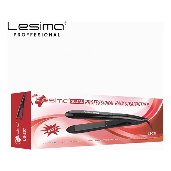 Lesima Sultan Serisi 450° Isı Profesyonel Keratin Saç Düzleştiricisi - Siyah - Görsel 4