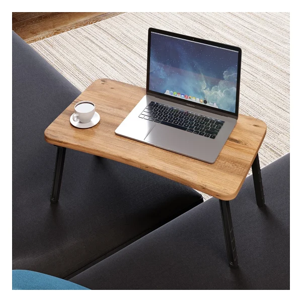 Kadın Girişimci Ve Üretim Kooperatifi Laptop Sehpası,masası, Katlanabilir Yatak,koltuk Üstü,kahvaltı,bilgisayar Sehpası Atlantik Çam - Ahşap - 59x 35 cm - Görsel 6