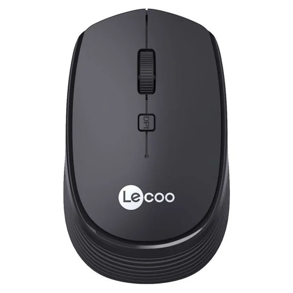Lenovo Lecoo WS202 Siyah Ergonomik Optik Kablosuz Mouse - Görsel 2