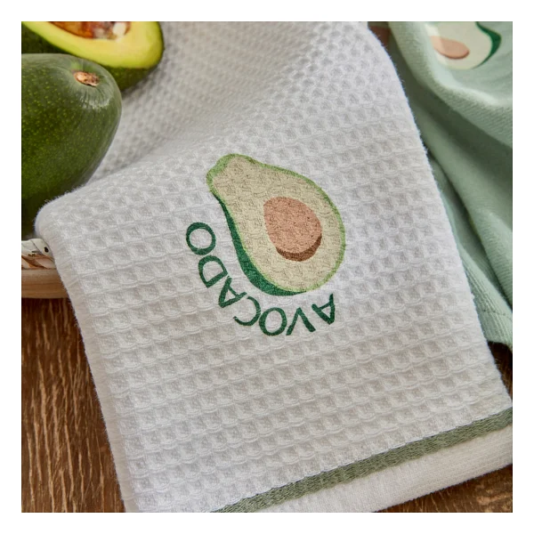 Karaca Home Avocado Pamuk 2 Parça Mutfak Havlusu Green - 40 x 60 cm - Yeşil - Görsel 2