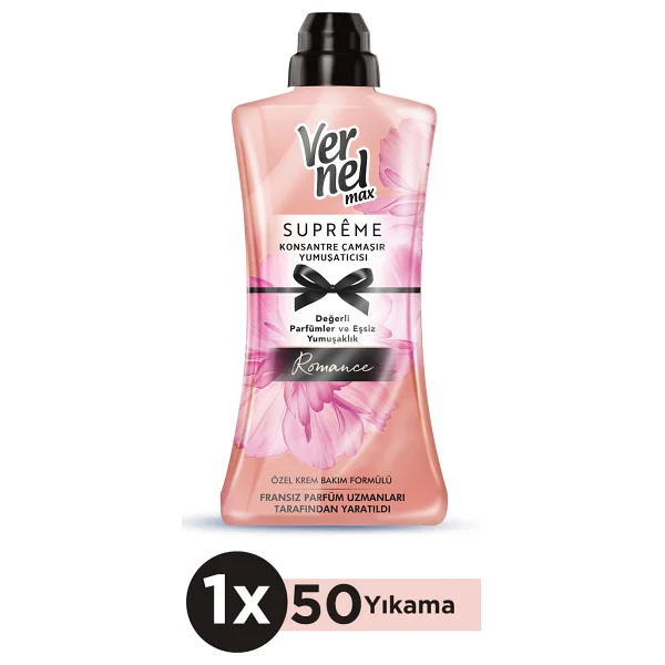 Vernel Max Supreme Yumuşatıcı Romance 50 Yıkama 1.2 lt - Görsel 6