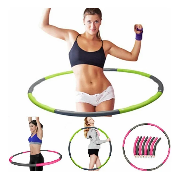 Ciwaa-2294 Ağırlıklı Çember 1,5 kg - Pembe - Gri - Görsel 3