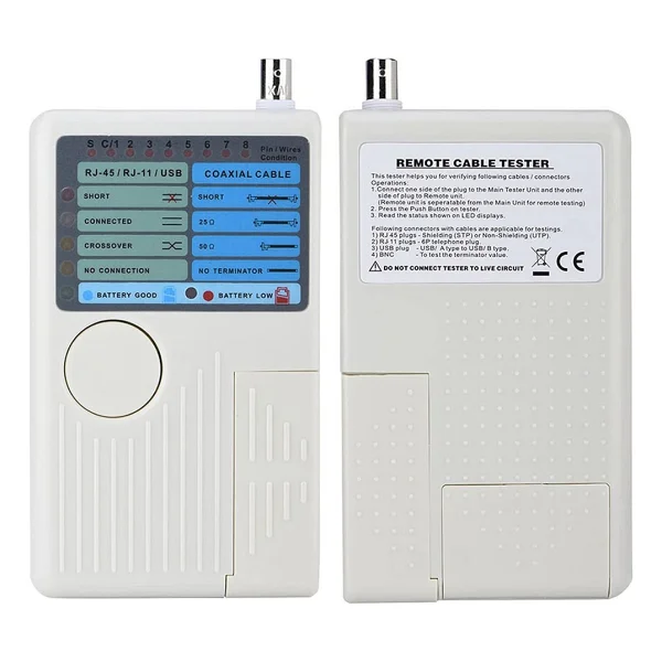 Powermaster Rj11+rj45+usb+bnc Cat6 Network Kablo Test Cihazı Pm-20629 - Görsel 2