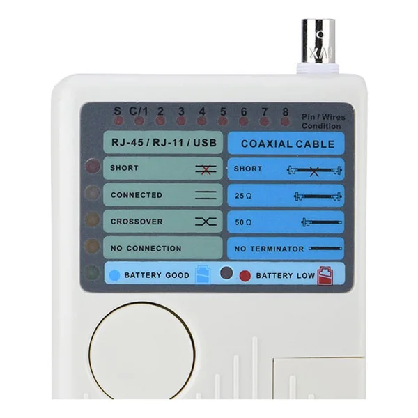 Powermaster Rj11+rj45+usb+bnc Cat6 Network Kablo Test Cihazı Pm-20629 - Görsel 3