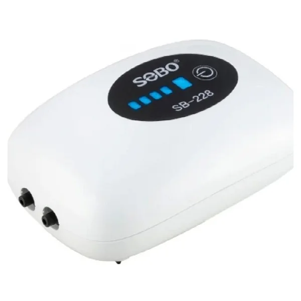 Sobo Usb Şarjlı Akvaryum Sessiz Mini Hava Motoru 2W 2x3Lt/dak SB-228 - Görsel 2