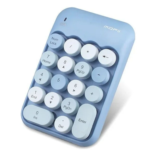 Mi7a Kablosuz Wıreless Numeric Keypad 18 Tuşlu Sayısal Klavye Numpad - Kahverengi - Görsel 4