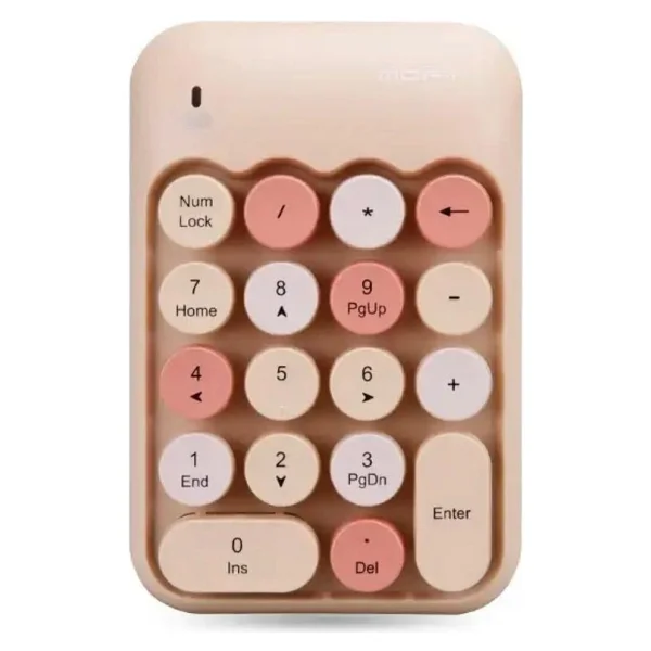 Mi7a Kablosuz Wıreless Numeric Keypad 18 Tuşlu Sayısal Klavye Numpad - Kahverengi - Görsel 8