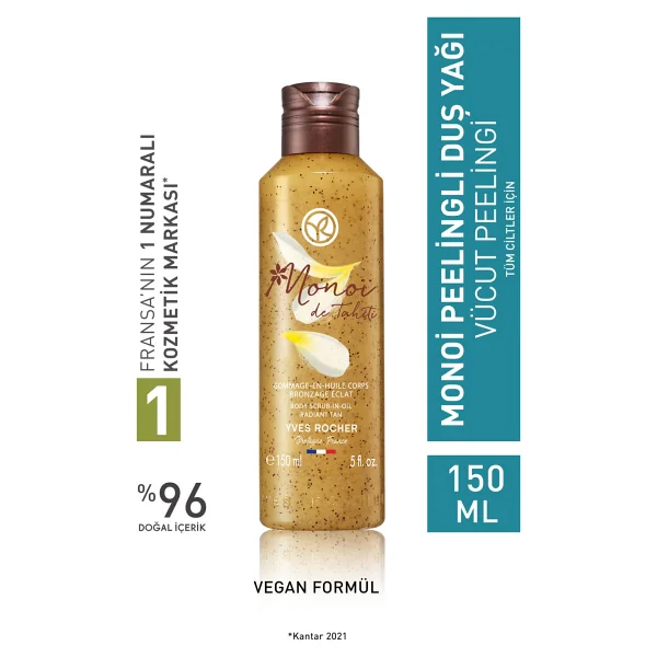 Yves Rocher Monoi Peelingli Duş Yağı 150 ml - Görsel 4