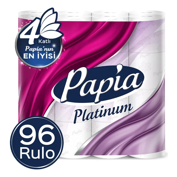 Papia Platinum Tuvalet Kağıdı 96 Rulo (32 Rulo X 3 Paket) - Görsel 7