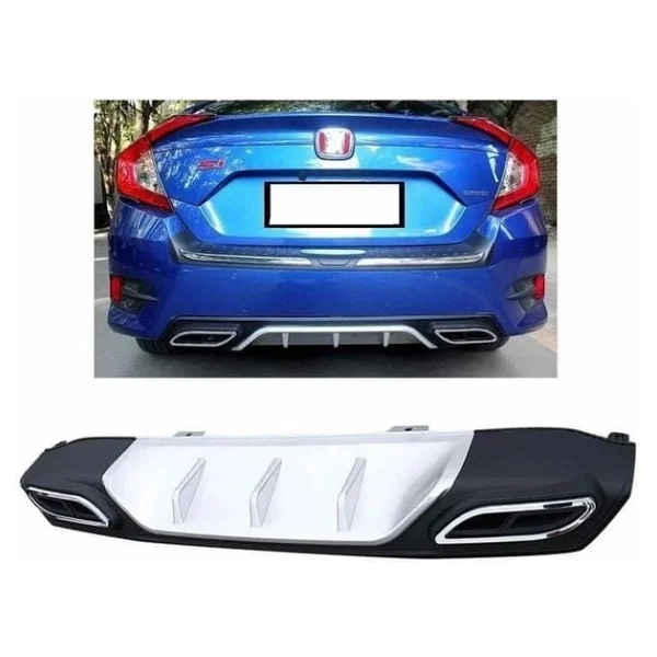 Honda Civic Fc5 Arka Difüzör Çift Renk 2016-2021 Arası - Görsel 4