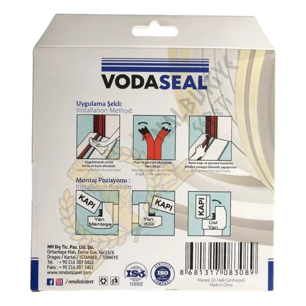 Vodaseal D Profil Kapı Ve Pencere Izolasyon Bandı 6.20 Mt. - Kahverengi - Görsel 2