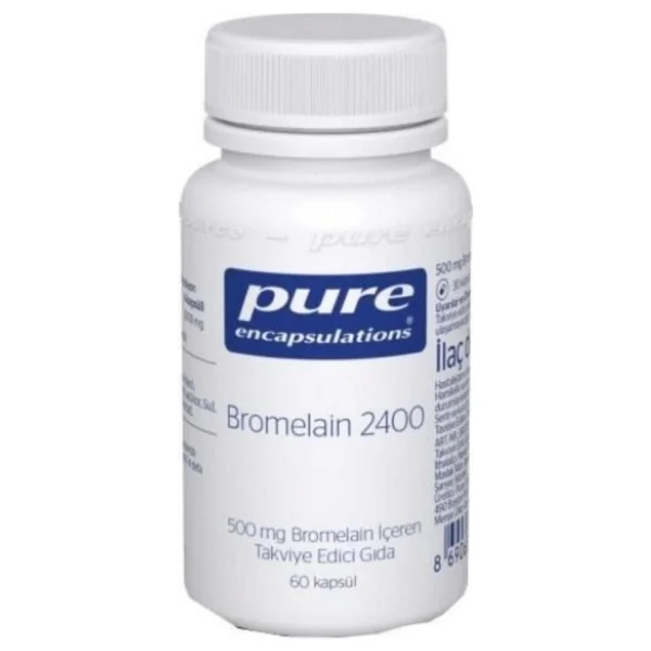 Pure Encapsulations Bromelain 2400 60 Kapsül - Görsel 2