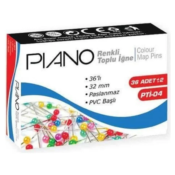 Piano Renkli Toplu Iğne - Görsel 2