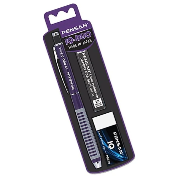 Pensan IQ Duo 0.7 mm Mor Versatil Uçlu Kalem Seti - Görsel 5