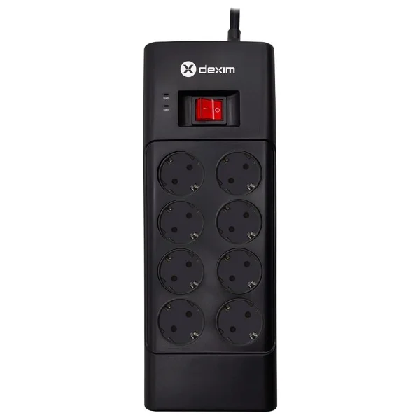 Dexim SP08DG 8'li 1.8 m Akım Korumalı Priz - Görsel 5