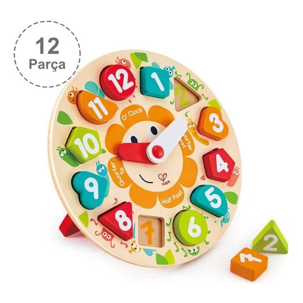Hape Chunky Puzzle Saat Yapbozu - Görsel 10