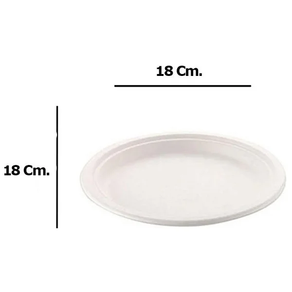 Roll-up Nature Ekolojik Karton Kağıt Parti Tek Kullanımlık Tabak - 18 Cm. - 50 Adetlik 1 Paket - Görsel 8