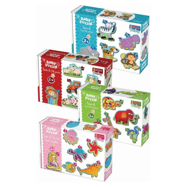 DIYTOY Bebeğimin Ilk Hayvanlar Puzzle 4'lü Seti - Görsel 6