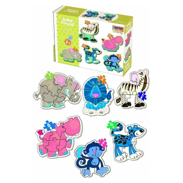 DIYTOY Bebeğimin Ilk Hayvanlar Puzzle 4'lü Seti - Görsel 2