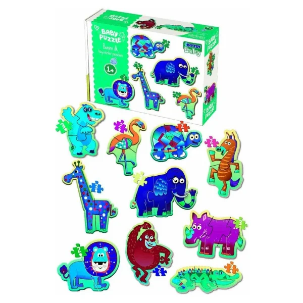 DIYTOY Bebeğimin Ilk Hayvanlar Puzzle 4'lü Seti - Görsel 5