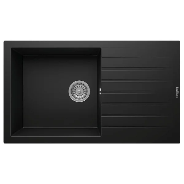 RealStone P014 Loadikya 86 XL Krem Tezgah Üstü Eviye - Görsel 5