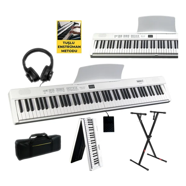 Midex PLX-80-ST Taşınabilir Katlanır Dijital Piyano - Görsel 7