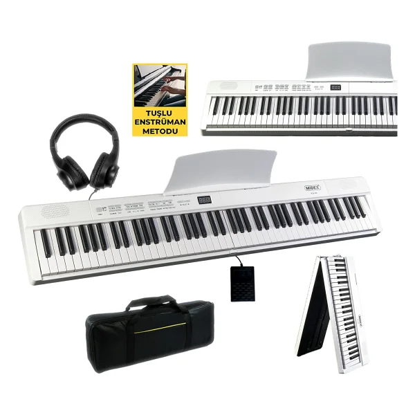 Midex PLX-80-ST Taşınabilir Katlanır Dijital Piyano - Görsel 8
