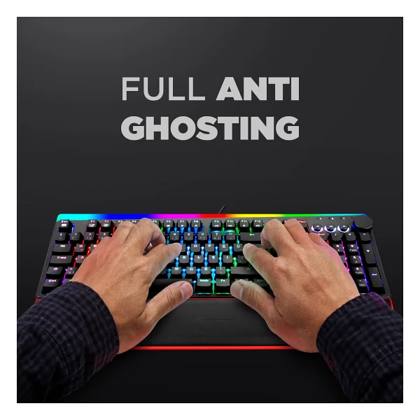 Rampage X-Tracer KB-R97 RGB Red Switch Kablolu Mekanik Oyuncu Klavyesi - Görsel 2