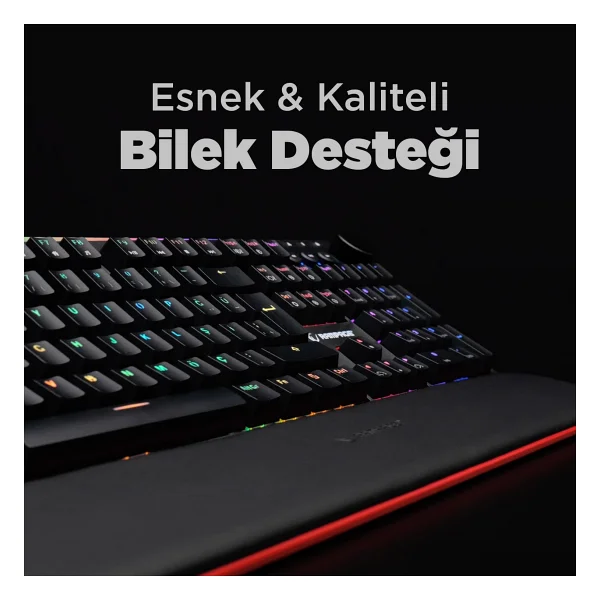 Rampage X-Tracer KB-R97 RGB Red Switch Kablolu Mekanik Oyuncu Klavyesi - Görsel 5