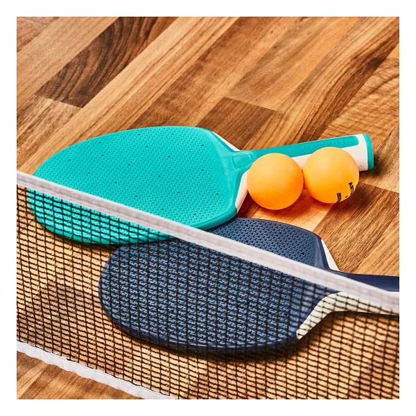 Decathlon Pongori Rollnet Masa Tenisi Seti - 2 Raket / 2 Top - Beyaz / Gri - Yeşil - Görsel 6