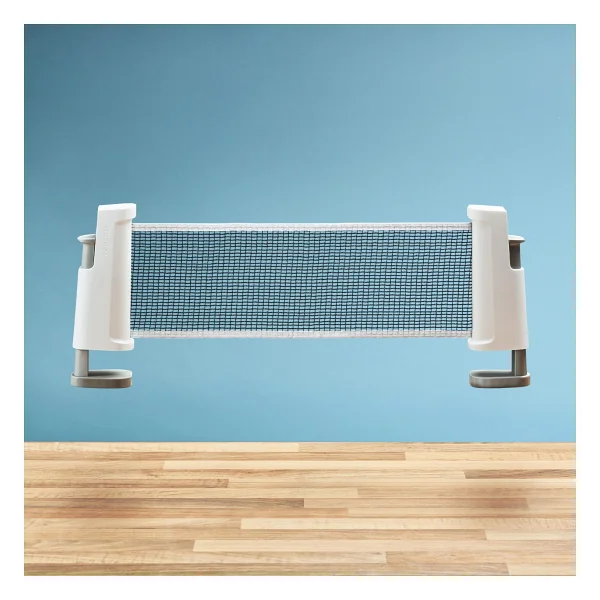 Decathlon Pongori Rollnet Masa Tenisi Seti - 2 Raket / 2 Top - Beyaz / Gri - Yeşil - Görsel 2