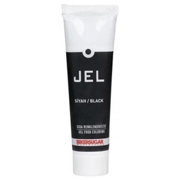 ŞEKER & SUGAR Yenilebilir Jel Gıda Boyası 100 Ml Siyah - Görsel 2