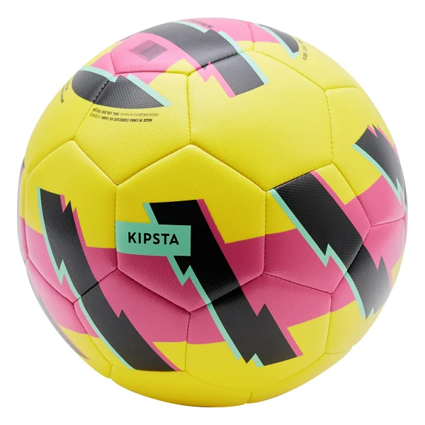 Kipsta Decathlon Öğretici Futbol Topu - 5 Numara - Sarı / Pembe - Görsel 3
