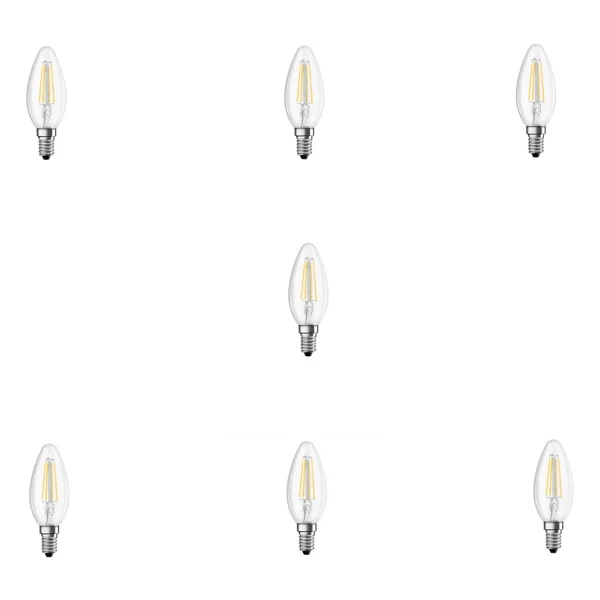 Forlife 4 Watt E14 Şeffaf Mum Rustik Ampul - 7 Adet - Sarı - Görsel 4