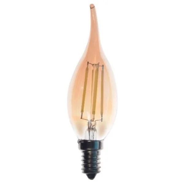 Forlife 4 Watt E14 Kıvrık Rustik Ampul - 5 Adet - Sarı - Görsel 2