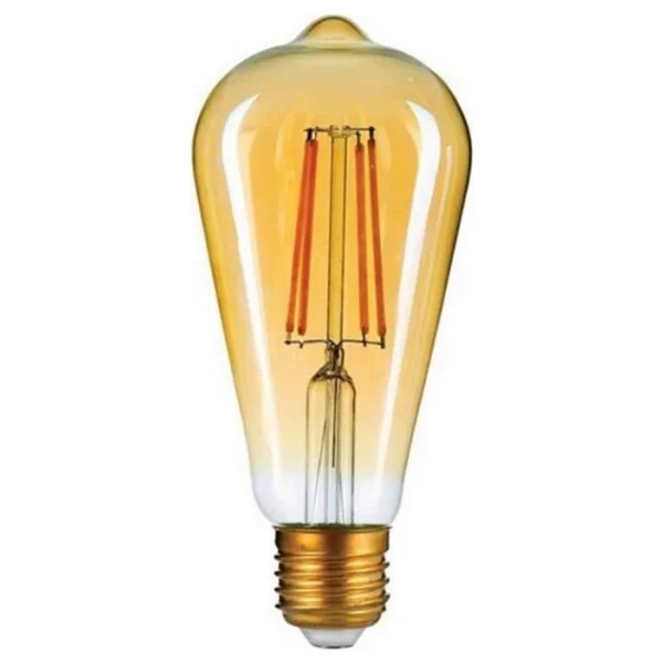 Forlife 4 Watt ST64 Armut Rustik Ampul - 4 Adet - Beyaz - Görsel 2