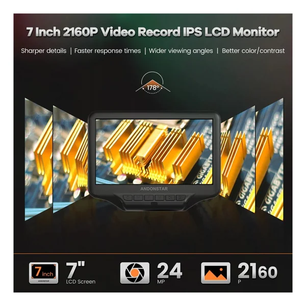 Andonstar AD407 Pro 7 İnç 3D HDMI Lehimleme Dijital Mikroskop - Görsel 3