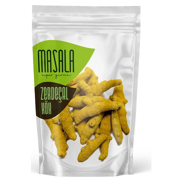 Super Gurme Masala Kök Zerdeçal 120 gr - Turmeric Root (Menşei; Hindistan) - Görsel 2