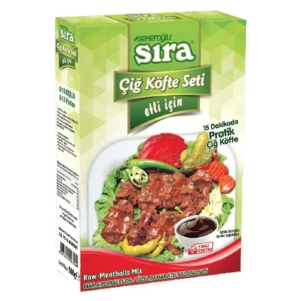 Şekeroğlu Sıra Etli Çiğ Köfte Seti 500 gr - Görsel 6