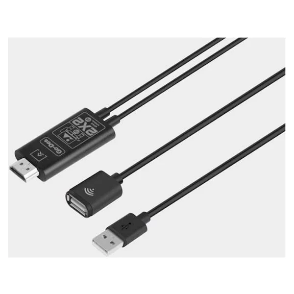 Go-Des GD-8276 Wireless Display Dongle Kablosuz HDMI 1080P Görüntü Aktarım 110 cm - Siyah - Görsel 3