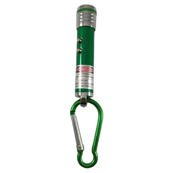 Eray Kırtasiye Lazer, El Feneri, Acil Durum Feneri 3'ü 1 Arada Anahtarlıklı Pet Kedi Oyuncağı Lazer Pointer, Işaretleyici - Yeşil - Görsel 2