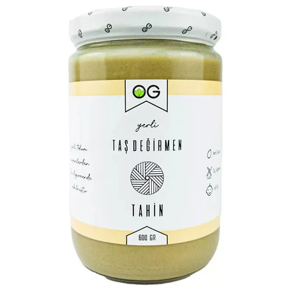 OG Natural Yerli Taş Değirmen Tahin 600 gr - Görsel 3