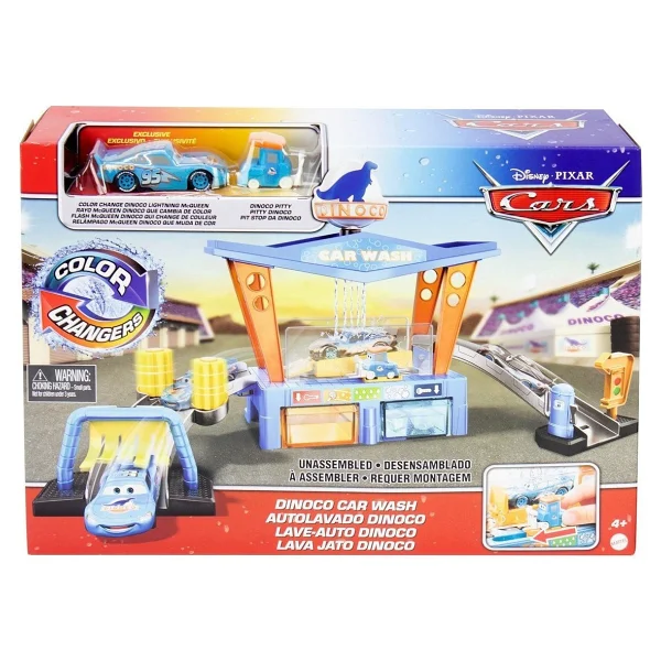 Disney Cars Renk Değiştiren Dinoco Araba Yıkama Oyun Seti GTK91 - Görsel 5