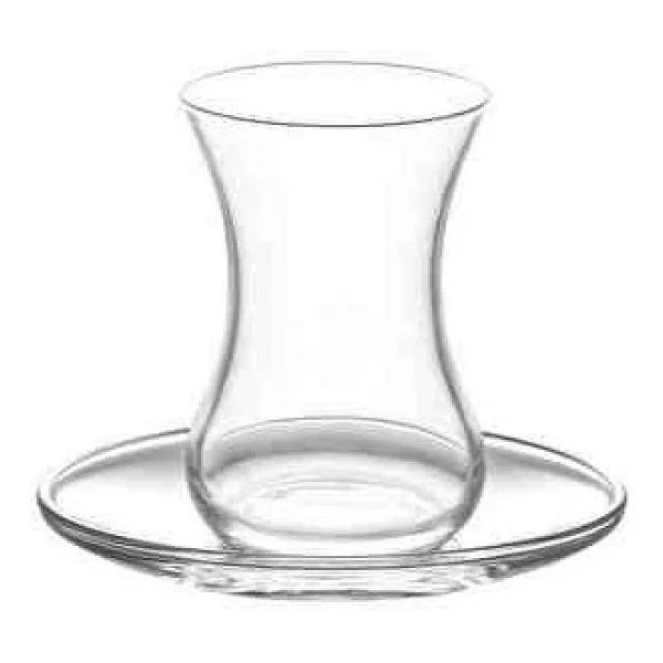 Lav Demet Çay Bardağı Seti - Şeffaf - 135 ml - Görsel 3
