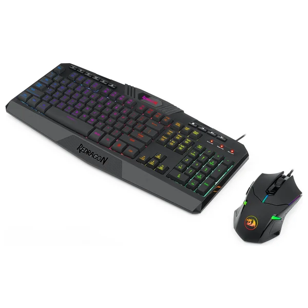 Redragon S101-5 RGB Kablolu Oyuncu Klavye Mouse Seti - Görsel 3