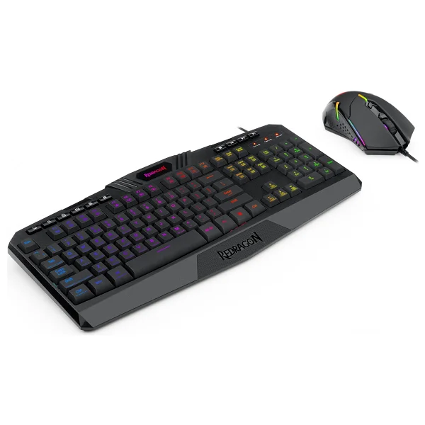Redragon S101-5 RGB Kablolu Oyuncu Klavye Mouse Seti - Görsel 4