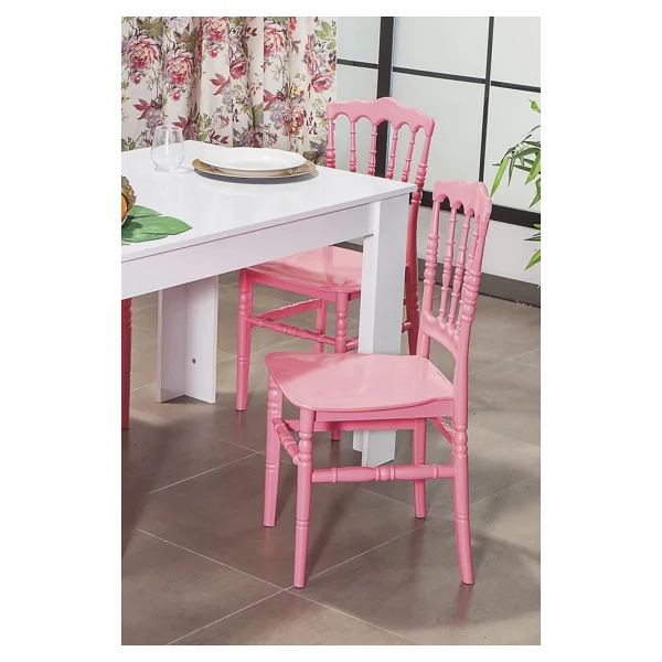 Mobetto 4 Adet Miray Pembe Sandalye / Balkon-Bahçe-Mutfak - Görsel 4