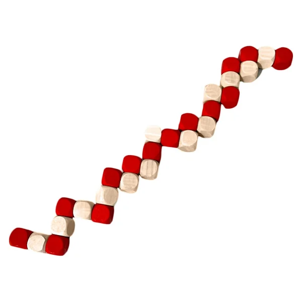 Hamaha Eğitici Ahşap Oyuncak Ahşap Yılan Küp Zeka Bulmaca Oyunu Kırmızı 3D Puzzle Oyunu - Görsel 2