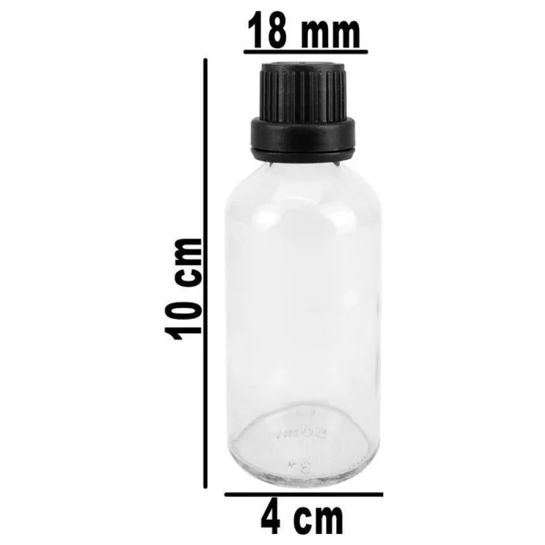 Digithome 132'Li 50 Ml Siyah Kilit Kapakli Soz Nisan Hediyelik Kolonya Koku Sus Cam Sisesi C1-1-149 - Görsel 2