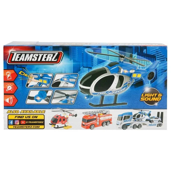 Teamsterz Sesli ve Işıklı Polis Helikopteri - Görsel 3
